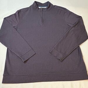 Fairlane Performance Piqué Quarter Zip Pullover XL Purple Stretch Casual Layer